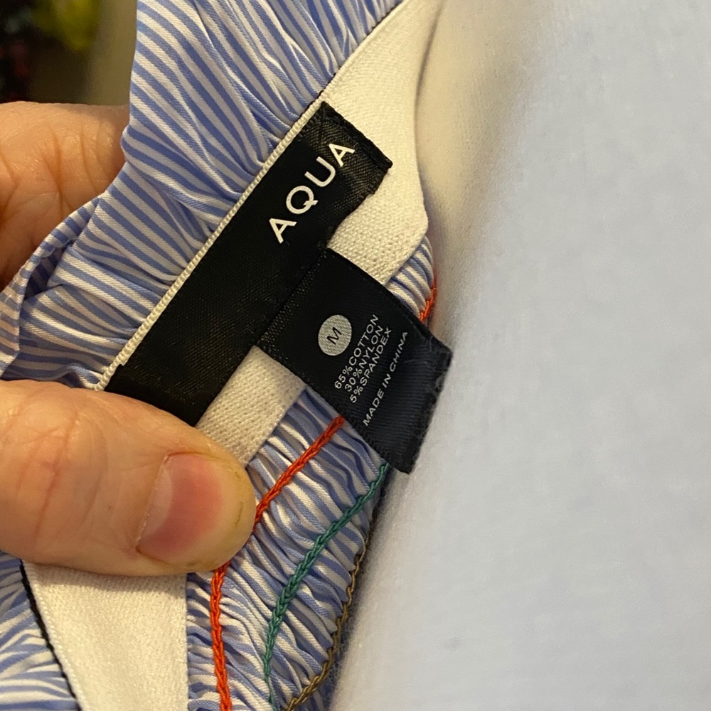 Aqua by Bloomingdales Smocked Off the Shoulder Top - Picture 6 of 9